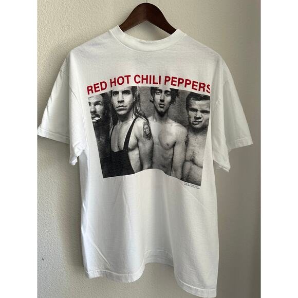 Red Hot Chili Peppers 1990 Vintage Reprint T-shirt Single Stitch - Picture 1 of 7